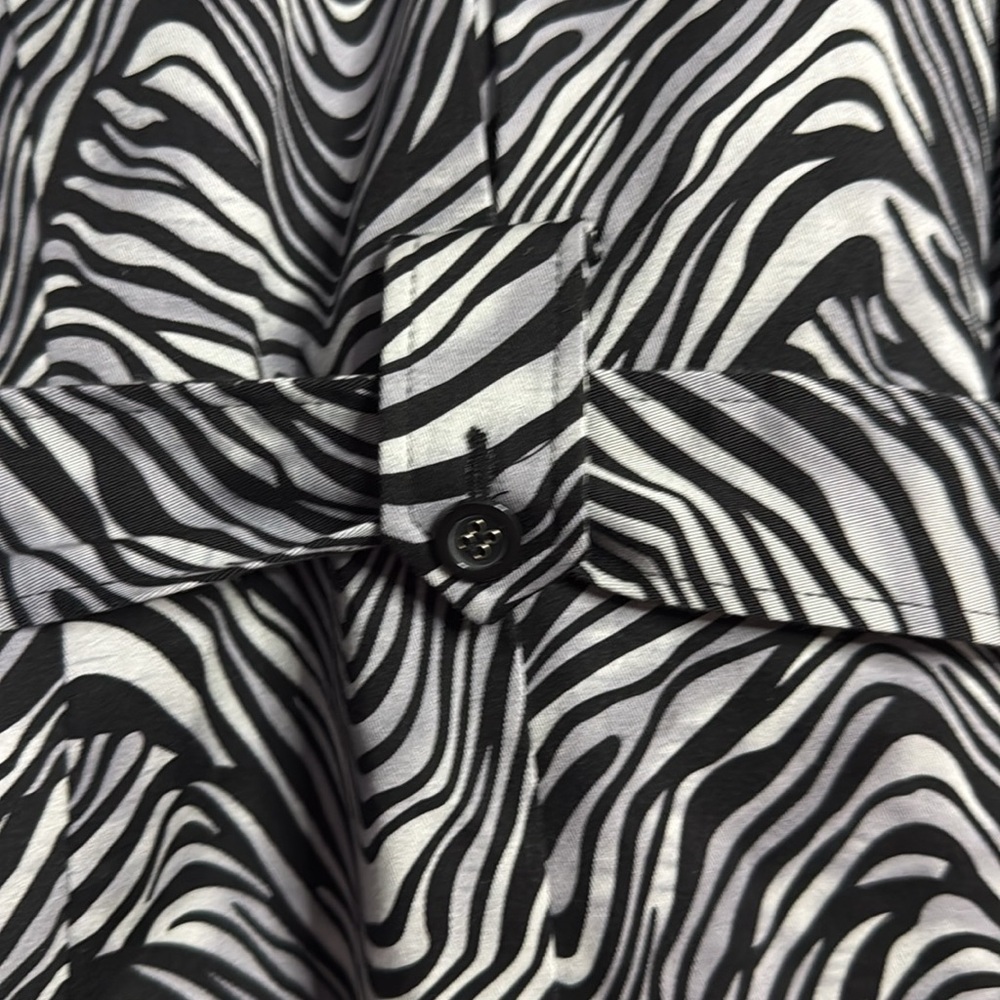 Stylish Julie Mitchell Zebra Print Women's Coat size XL petite - Picture 8 of 12
